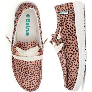 Women's Coffee Casual Slip On Deck Canvas Loafers Sneakers Boot Shoes